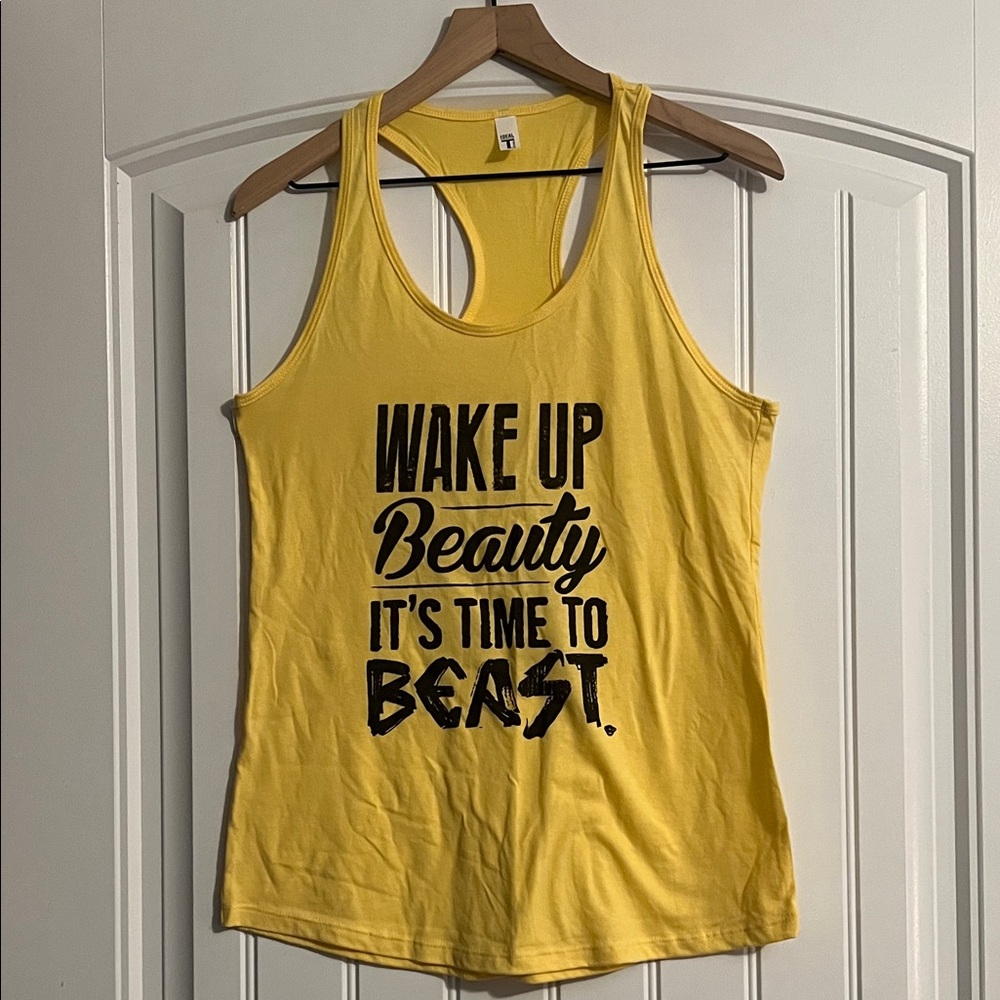 Wake Up Beauty Its Time To Lift Tank Top Medium